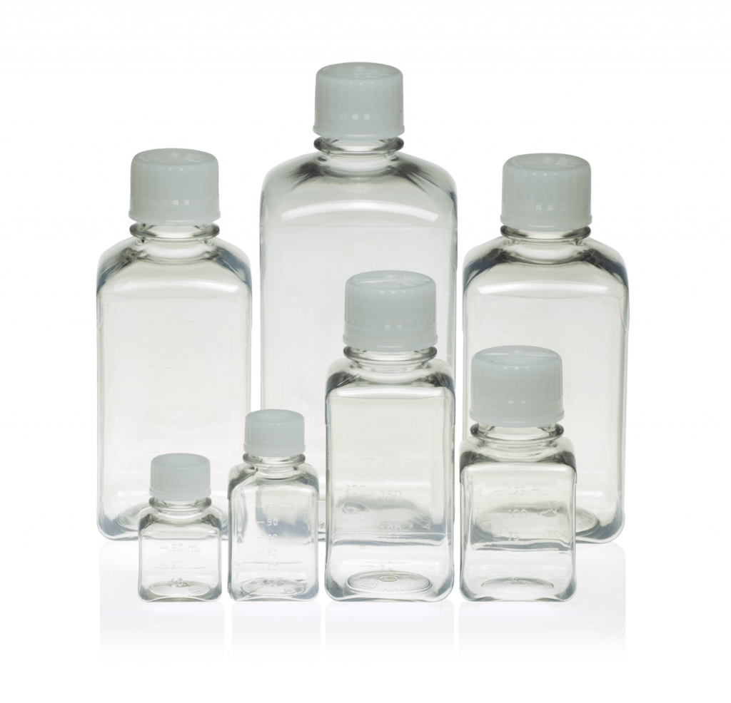 TriForest Labware Introduces Our Line of PET Square Media Bottles