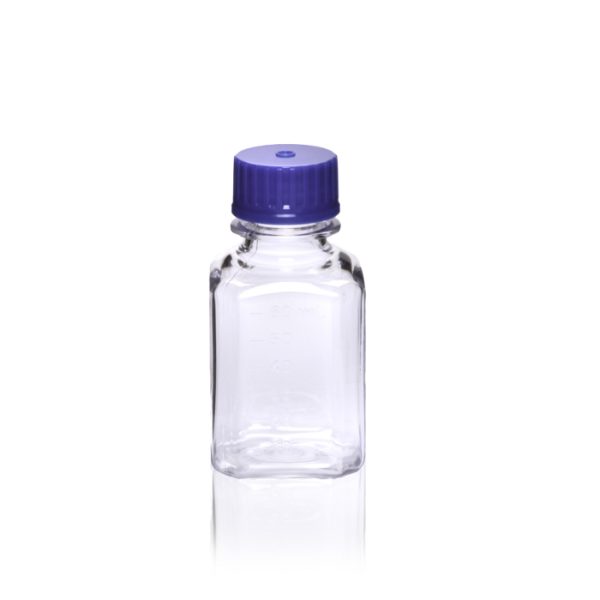 60 mL Polycarbonate Square Media Bottle