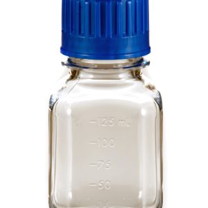 125 mL Polycarbonate Square Media Bottle