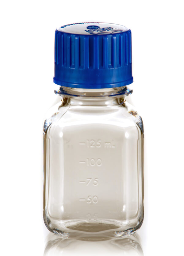 125 mL PETG Square Media Bottle