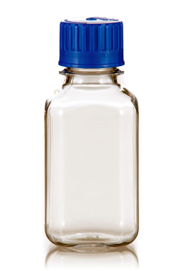 250 mL PETG Square Media Bottle