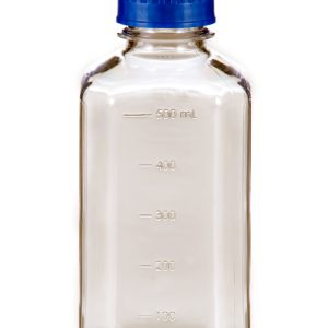 500 mL Polycarbonate Square Media Bottle