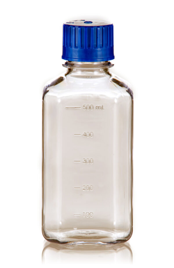 500 mL PETG Square Media Bottle